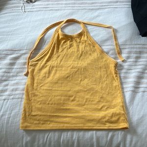 Yellow halter